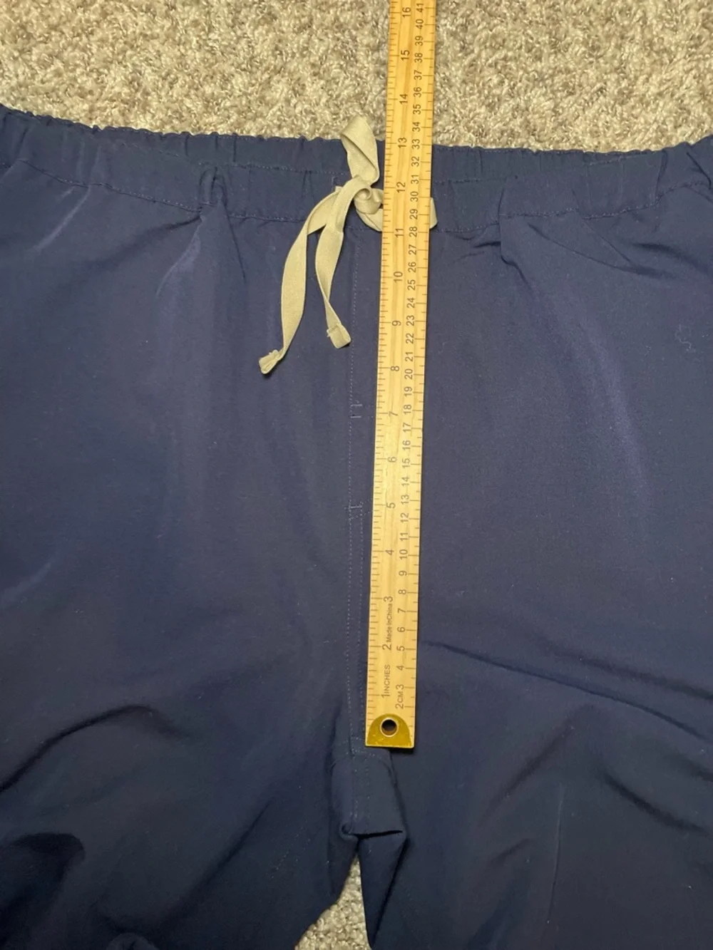 Figs Mens Pisco Basic Scrub‎ Pants Navy Stretch Drawstring Waist Size XXL/S